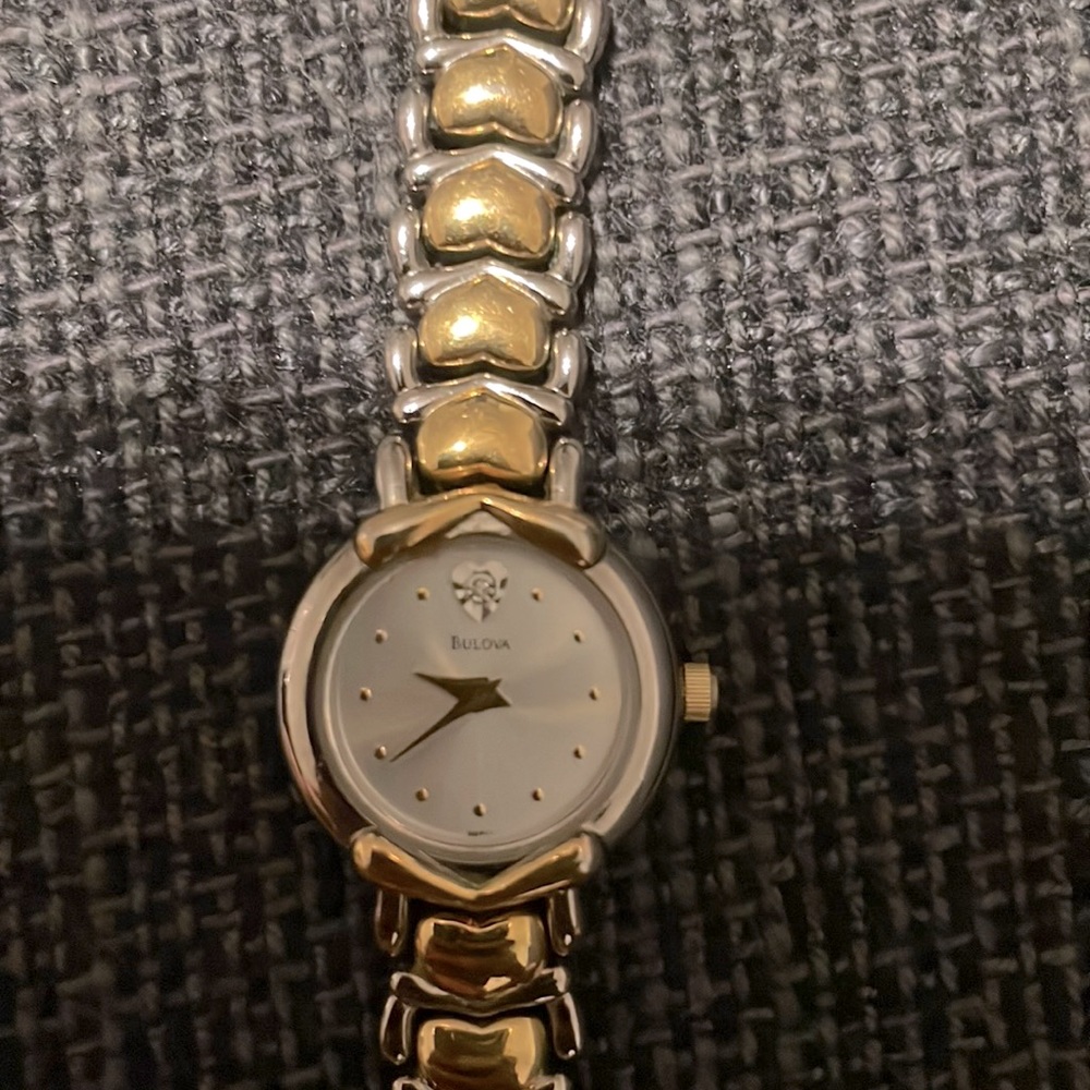 ❤️ Bulova Diamond Two Tone Women’s Heart Watch